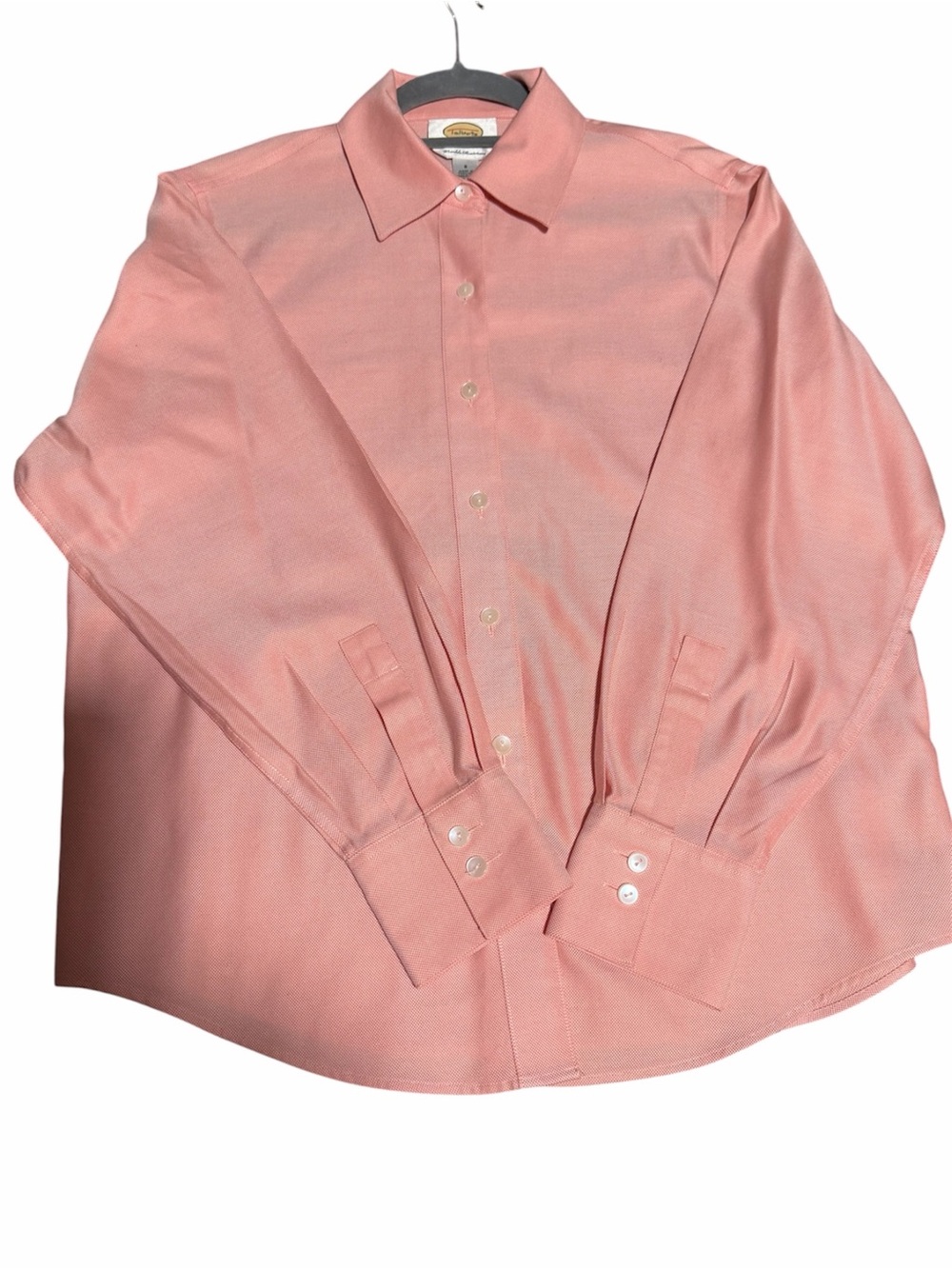 Talbots 100% Cotton Wrinkle Resistant Oxford Weave Button Down Shirt Size 8 EUC